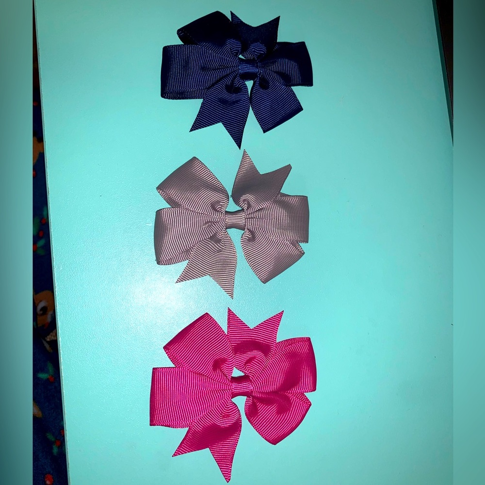 Set of 3 hair bow - Picture 1 of 6